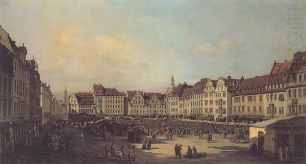 Bernardo Bellotoo The Old Market Square in Dresden china oil painting image